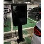 Poteau de Borne de Recharge Borne de Recharge pour Véhicule Électrique Noire pour Parking