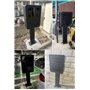 Poteau de Borne de Recharge Borne de Recharge pour Véhicule Électrique Noire pour Parking, Borne de Recharge pour Véhicule Élect