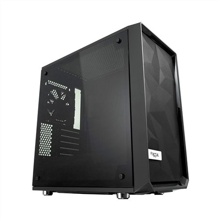 Fractal Design Meshify C Mini -Compact Mini Tower Computer Case -mATX Layout -Airflow/Cooling -2X Fans Included -PSU Shroud -Mod