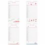 Burde Calendrier Familial 2025 Familial Annies Mural Rose | 12 mois | 1 mois par feuille | 5 Colonnes | Planificateur familial |