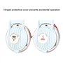 Interrupteur au pied de guindeau, bouton-poussoir universel facile à utiliser Interrupteur au pied d'ancre DC 12V/24V Blanc avec