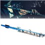 Flûte Piccolo, en Cupronickel Bleu Flûte Piccolo a une apparence brillante et une couleur uniforme pour les débutants