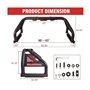 ATATKRT Barre de Toit réglable Roll Sport for F-150/Camion/Silverado/Compatible avec Ram, Installation Facile, Accessoires durab