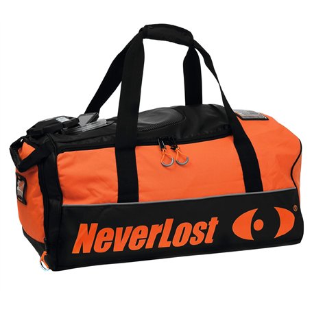 NeverLost Dry Vault Sac de voyage Orange de sécurité/noir 80 L