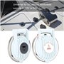 interrupteur au pied de guindeau DC 12V/24V blanc mains libres universel avec couvercle de protect