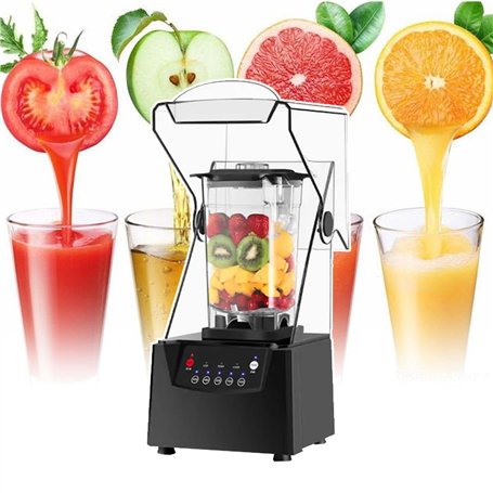 HCAUYNN Blender à Smoothies avec Couvercle Rabattable