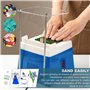 agreilduite Meuleuse d'angle pour Verre teinté, Mini meuleuse pour Verre et céramique 4 200 TR/Min, kit meuleuse d'angle pour Ve