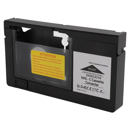 Adaptateur de Cassette VHS-C Compatible avec Les Caméscopes S‑VHS‑C