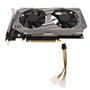 Ayayu Carte Graphique GTX550Ti 8 Go, Carte de Jeu Discrète 128 Bits 8 Go avec Double Ventilateur, PCI Express2.0, Port HDMI VGA 