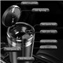 BNRLMFCA Cendrier Voiture pour Audi A4 Avant (B9 8W) 2019 2020 2021 2022 2023 2024, Cendriers Anti Odeur, Lumière LED Automatiqu