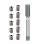 Leopacat Kit De Outils RéParation Bougie D'Allumage, Outil Filetage Inserts Filetés, M10X1.0 Avec Taraud Fileté M12X1.0 Pour RéP