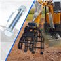 Pince de préhension pour mini-excavatrice de 0,8 à 1,8 tonne, pince à crochet pour bois pour la manutention des roches et la pré