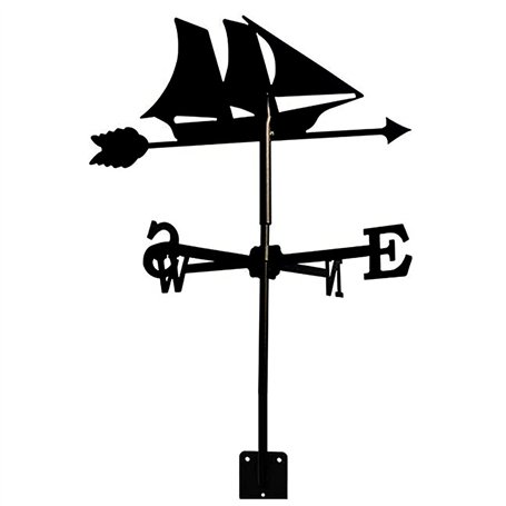 CYXZX Girouette de Bateau en Acier Inoxydable Indicateur de Direction du Vent Girouette créative pour la décoration du Jardin et