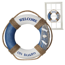 Décoration De Bouée De Sauvetage 30 Cm Rétro Style Méditerranéen Bouée De Sauvetage Nautique Décoration Murale Faite À Main Déco