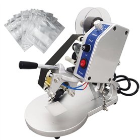 TBANVOO Imprimante De Codage Manuel Machine À Coder par Ruban Thermo-Gravure pour Impression De Date Et Taille sur Sacs en Plast