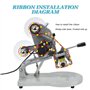 Imprimante Électrique À Ruban Thermo-Gravure, Machine D'impression Par Ruban, 5 Niveaux De Contrôle De Température, Pour Tous Ty