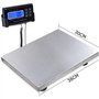 Balance postale numérique, balance à plate-forme alimentée par piles et USB avec fonction tare, écran LCD pour pesage de colis p