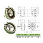 LUJIAYA Varistance coulissante en céramique à Disque BC1-300W 5K Ω 5KRJ 5000 Ou résistance à Disque en céramique réglable