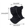 Bandana Neck Gaiter Bouclier à face respirant Balaclava pour le cyclisme extérieur Running Balck Bandana extérieur