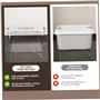AZIDWERYQ Box Box Double Couche 14.6x9.7x7.9 Organisateur de médecine avec Couvercle, Manche et Verrouillage