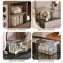 AZIDWERYQ Box Box Double Couche 14.6x9.7x7.9 Organisateur de médecine avec Couvercle, Manche et Verrouillage