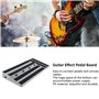 Pédalier de Guitare, Connexion Stable Pédalier d'effet de Guitare Bonne Finition pour Jouer (Conception de marbre noir)