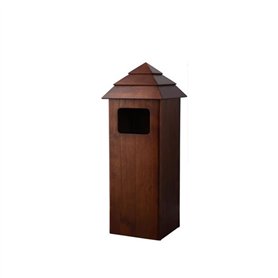 LUZZILE Poubelle d'extérieur Poubelles extérieures en Bois