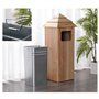 LUZZILE Poubelle d'extérieur Poubelles extérieures en Bois, Grand Parc Commercial, Benne panoramique, bacs de Stockage de Grande