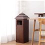 LUZZILE Poubelle d'extérieur Poubelles extérieures en Bois, Grand Parc Commercial, Benne panoramique, bacs de Stockage de Grande