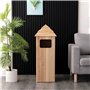LUZZILE Poubelle d'extérieur Poubelles extérieures en Bois, Grand Parc Commercial, Benne panoramique, bacs de Stockage de Grande