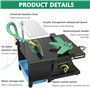 Mini Table scie roche lapidaire polisseuse banc tampon Machine bricolage tour outils 800-12000r/min,Machine tampon d'établi pour