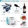 ylpddmm Étiqueteuse de Bouteille,Machine d'étiquetage de Bouteille Ronde,Applicateur d'étiquettes Autocollantes pour Bouteilles 