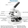 Microscope Composé Pour Adultes Et Enfants - Microscope Biologique Hd 40x-2000x,Microscope Monoculaire à Lentilles Optiques Revê