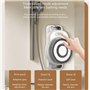 GESAIDES Brosse de Douche Murale électrique avec Grandes Têtes de 20 cm (7,9 po), Rotation Automatique à 360 °, Vitesse Réglable