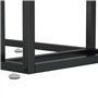 AJJHUUKI Mobilier d'extérieur - Table d'appoint informatique transparente 50 x 35 x 65 cm - Verre trempé
