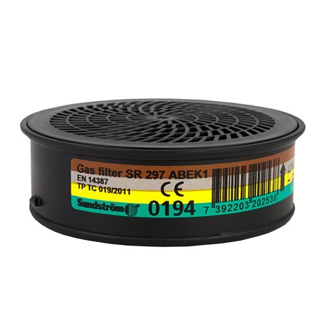 Sundström SR000010 Filtre à gaz de classe de protection respiratoire SR 297 ABEK1