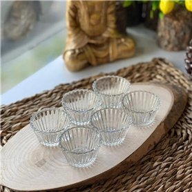Orgingift Bols en Verre - Lot de 6 Mini Bols de Préparation et Service