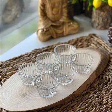 Orgingift Bols en Verre - Lot de 6 Mini Bols de Préparation et Service