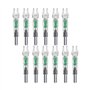 Encoches de flèche lumineuses à LED Encoches lumineuses en plastique pour tir à l'arc 12 pièces Encoches de flèche éclairées de
