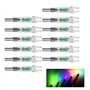 Encoches de flèche lumineuses à LED Encoches lumineuses en plastique pour tir à l'arc 12 pièces Encoches de flèche éclairées de 