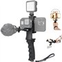 2en1 Ergonomique Hand Grip Stabilisateur Smartephone Caméra Sport Kit de Support Poignée Portable pour Youtube Tiktok Voyage Vid