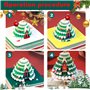 Calendrier 3D 2025, Calendrier de la pièce de la maison Noël la maison Noël 2025 avec des lumières, bricolage en papier sculpteu
