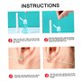 Nettoyant des Trous d'oreille, Solution de nettoyant de Piercing 25 ML et 70 Trous d'oreille Ligne Nettoyage Floss Set After2