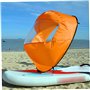 Kayak Wind Voile Pliable Pliable Kayak Paddle Portable Portable Voile sous Le Vent avec fenêtre Transparente pour Accessoire de 