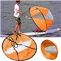Kayak Wind Voile Pliable Pliable Kayak Paddle Portable Portable Voile sous Le Vent avec fenêtre Transparente pour Accessoire de 