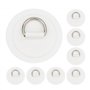 Patch de Ring D 8pcs Patch en Acier Inoxydable pour Les Bateaux gonflables Paddle Board PVC pour Les Accessoires de Rafting en K