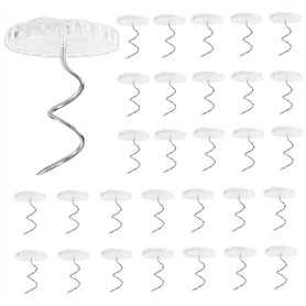 Tins d'ameublement 30pcs Clear Head Twist Lit Joupe de Lits Pins en Acier Inoxydable Jute de lit Non Glissante pour Les Housses