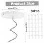 Tins d'ameublement 30pcs Clear Head Twist Lit Joupe de Lits Pins en Acier Inoxydable Jute de lit Non Glissante pour Les Housses 