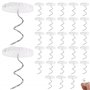 Tins d'ameublement 30pcs Clear Head Twist Lit Joupe de Lits Pins en Acier Inoxydable Jute de lit Non Glissante pour Les Housses 