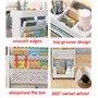 Bureau Étagère Mobile pour Salle de Classe, Organisateur de Rangement de Bureau Compact avec roulettes, Rangement Chariot Slim p